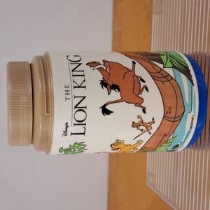 Vintage 90's The Lion King Disney  Alladin Brand plastic thermas